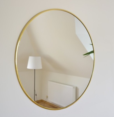 Okrúhle zrkadlo / kruh v zlatom ráme Optiwhite Fi 100